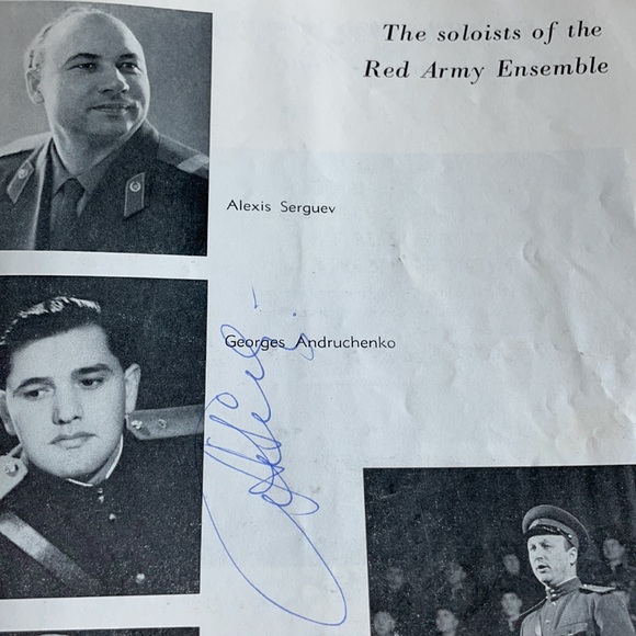 Red Army Singers Dancers Program Autographed - Picture 4 of 12